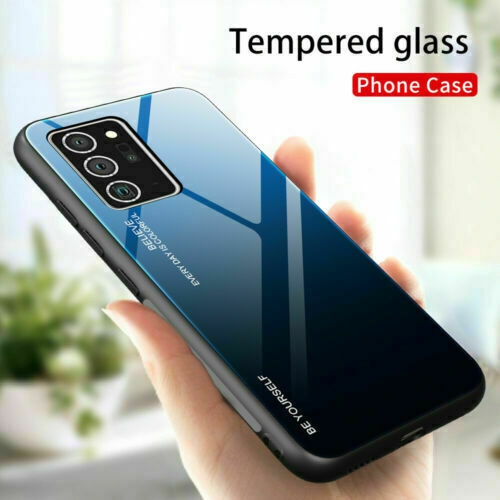 Étui en verre gradient pour Samsung NOTE 20, étui protecteur mince, anti-rayures, arrière EN verre trempé, EXPÉDITION GRATUITE