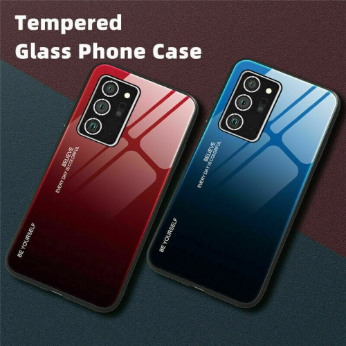 Gradient Glass Case for Samsung S20FE, Slim Thin Anti-Scratch Shockproof Protective Case, Tempered Glass Back Cover-FREE SHIPPING