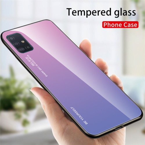 Gradient Glass Case for Samsung S20FE, Slim Thin Anti-Scratch Shockproof Protective Case, Tempered Glass Back Cover-FREE SHIPPING