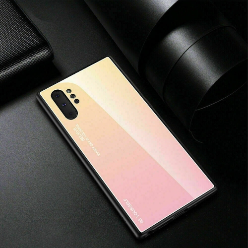 Image 1 of 10.. Gradient Glass Case for Samsung NOTE 10 PLUS, Slim Thin Anti-Scratch Shockproof Protective Case, Tempered Glass Back Cover-FREE SHIPPING