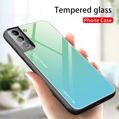 Gradient Glass Case for Samsung S21 PLUS, Slim Thin Anti-Scratch Shockproof Protective Case, Tempered Glass Back Cover-FREE SHIPPING