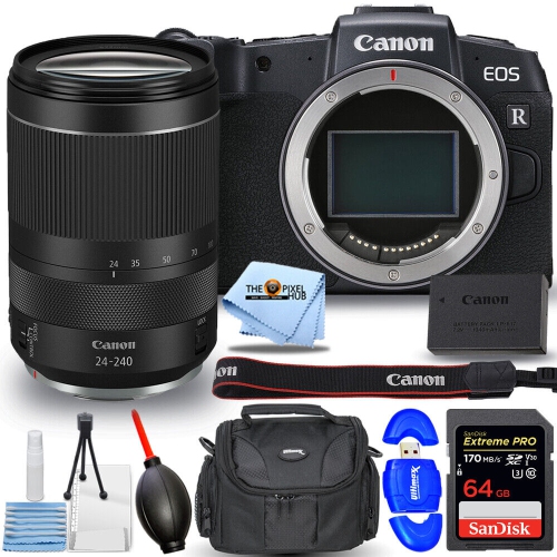 CANON  Eos Rp Mirrorless Digital Camera With Rf 24-240MM Is Usm Lens - 8PC Bundle