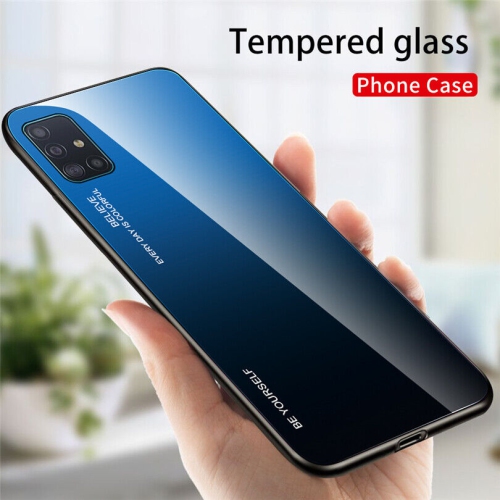 Étui en verre gradient pour Samsung S20, étui protecteur mince, anti-rayures, arrière EN verre trempé, EXPÉDITION GRATUITE