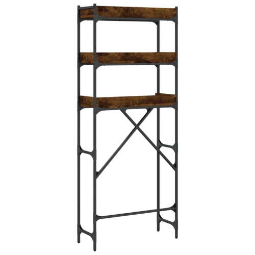 Tablette pour laveuse VIdaXL chêne fumé 67x25x163&nbsp;cm bois d'ingénierie