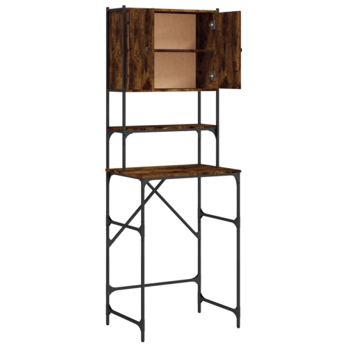 vidaXL Washing Machine Cabinet Smoked Oak 68x48.5x194 cm