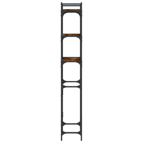 vidaXL Washing Machine Shelf Smoked Oak 67x25x163 cm Engineered Wood