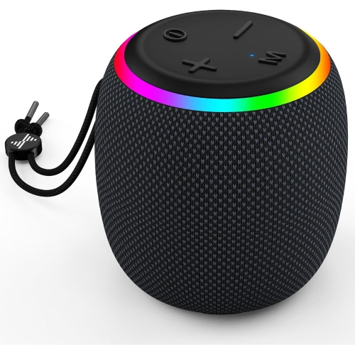 Bluetooth Speaker, Wireless Speaker with Dynamic Light Show, TWS, Crisp Sound, Portable Speaker for Phones, Tables, Indoor, Outdoor