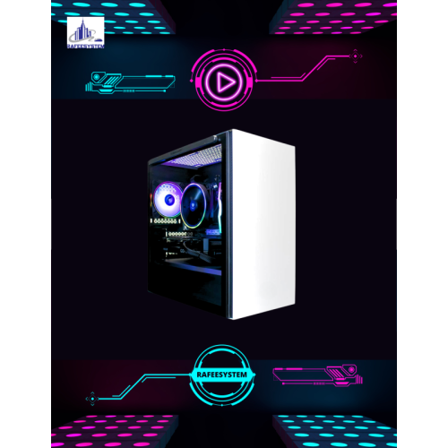 Rafeesystem RS-M106 Gaming PC Intel Core i7-13700F, RTX 4070 Ti, 32GB DDR5 RGB RAM, 2TB M.2 NVMe PCIe 4.0 SSD, 240mm AIO, Windows 11 Home