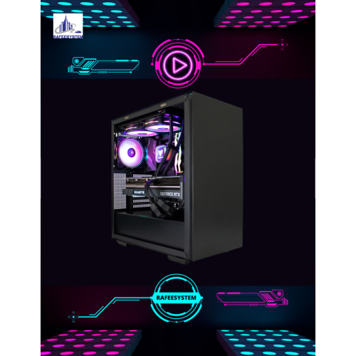 Rafeesystem RS-M105 Gaming PC Intel Core i7-13700KF, GeForce RTX 4080, 2TB M.2 NVMe SSD, 32GB DDR5, 240mm AIO, Windows 11 Home