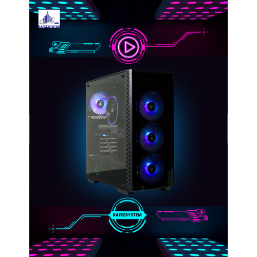 Rafeesystem RS-M113 Gaming PC AMD Ryzen 5 5600 GeForce RTX 3060, 1TB M.2 NVMe SSD, 16GB RGB RAM, Wi-Fi Windows 11 Home