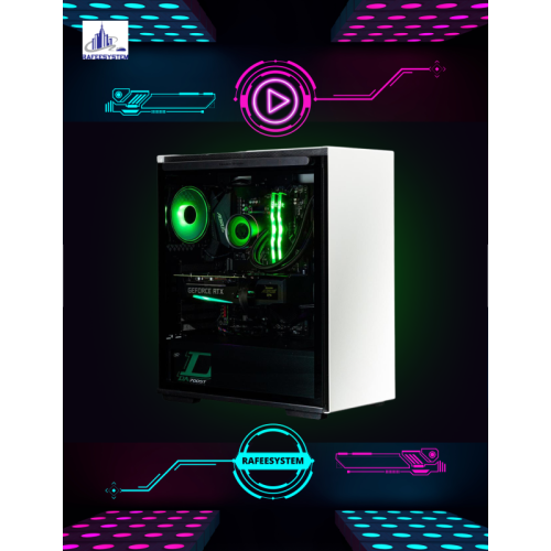 Rafeesystem RS-M120 Gaming PC AMD Ryzen 7 5800X GeForce RTX 3070 1TB NVMe M.2 SSD 16GB RGB RAM AIO Liquid Cooling Wi-Fi 6 Windows 10 Home