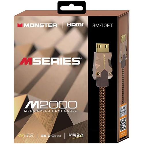 Monster - M Series M 2000 High Speed HDMI Cable, 25GBPS, 10 Feet Length
