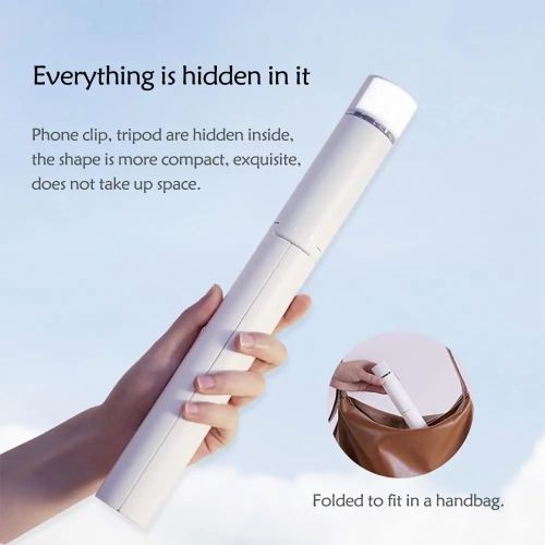 Perche à égoportrait trépied pied extensible avec lampe pour téléphone cellulaire de de iPhone de Tiktok Live Stream