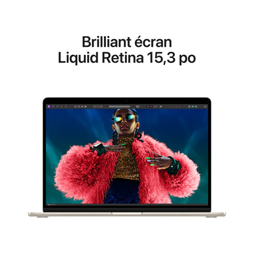 MacBook Air de 15 po avec Touch ID d'Apple - Comète (puce M3 d'Apple/SSD 256 Go/RAM 8 Go) - Français