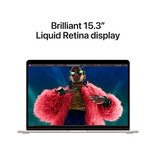 Apple MacBook Air 15" w/ Touch ID (2024) - Starlight (Apple M3 Chip / 512GB SSD / 8GB RAM) - English