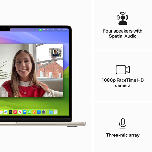 Apple MacBook Air 13" w/ Touch ID (2024) - Starlight (Apple M3 Chip / 512GB SSD / 16GB RAM) - French