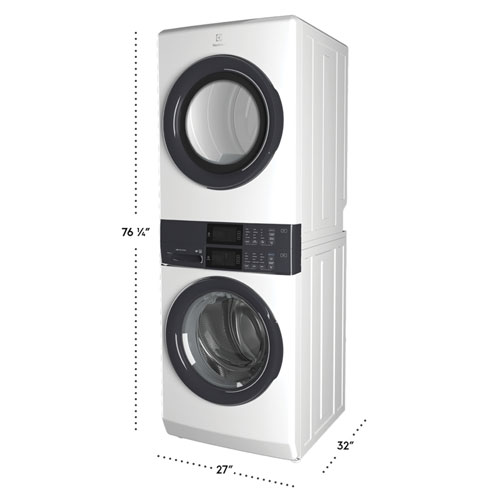 Electrolux 5.1 Cu. Ft. Electric Washer & 8 Cu. Ft. Dryer Laundry Tower - White