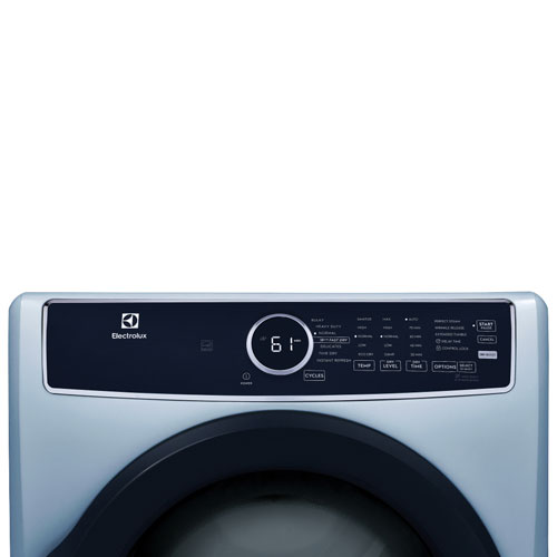 Electrolux 8.0 Cu. Ft. Front Load Electric Steam Dryer - Glacier Blue