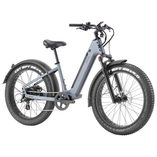 Vélo électrique de trajet à cadre bas Nomad 1 de Velotric - Gris - Partenaire de détail exclusif