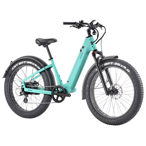 Vélo électrique de trajet à cadre bas Nomad 1 de Velotric - Cyan - Partenaire de détail exclusif