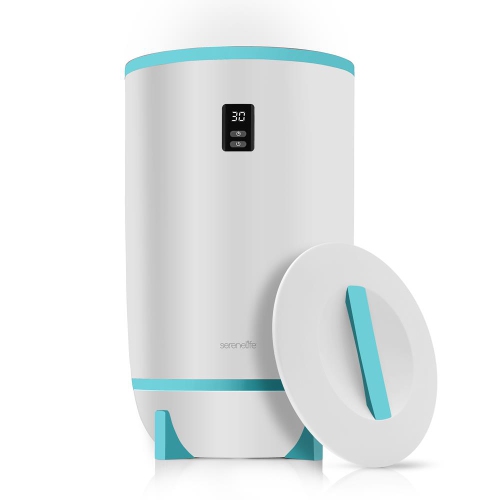 Single Touch Towel & Blanket Warmer with Fragrant Disc Holder and LED Ring