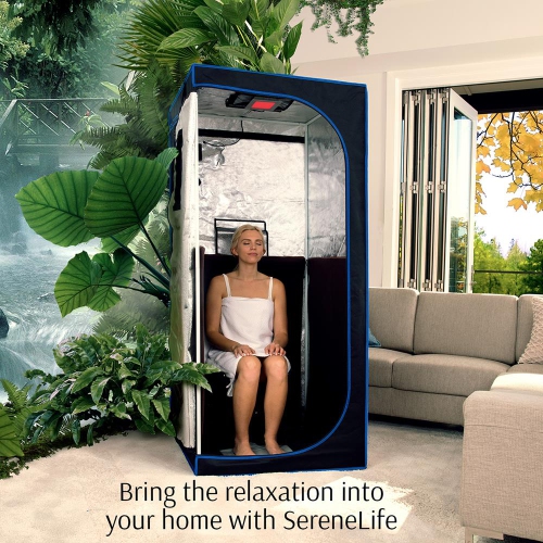 Sauna compact et portatif - Deluxe thérapeutique personnelle Detox Sauna à chaud, Sauna infrarouge
