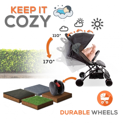 Portable Folding Baby Stroller - Compact & Portable Stroller