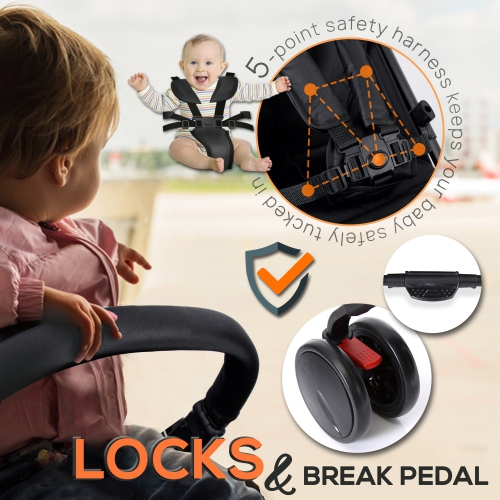 Portable Folding Baby Stroller - Compact & Portable Stroller