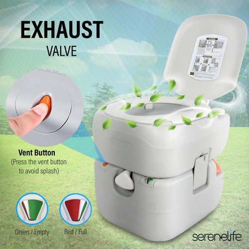Outdoor Portable Toilet with Carrying Bag, Travel Toilet with Level indicator