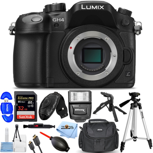 Panasonic Lumix DMC-GH4 Mirrorless Digital Camera (Body) + 32GB +