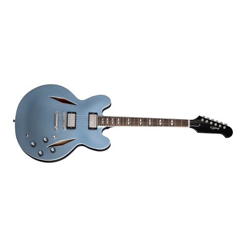 Guitare électrique DG-335 Dave Grohl d'Epiphone avec étui rigide - Bleu Pelham