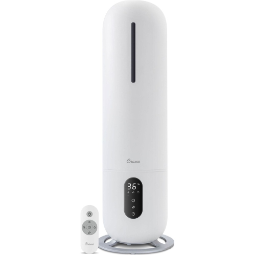 CRANE  Ultrasonic Cool Mist Tower Humidifier With Germicidal Uv-A Light - (2.0 Gallons) In White Crane - Tower Humidifier