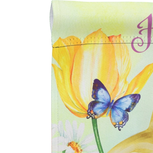 Bunny and Butterflies "Happy Easter" Outdoor Garden Flag - 18" x 12.5"