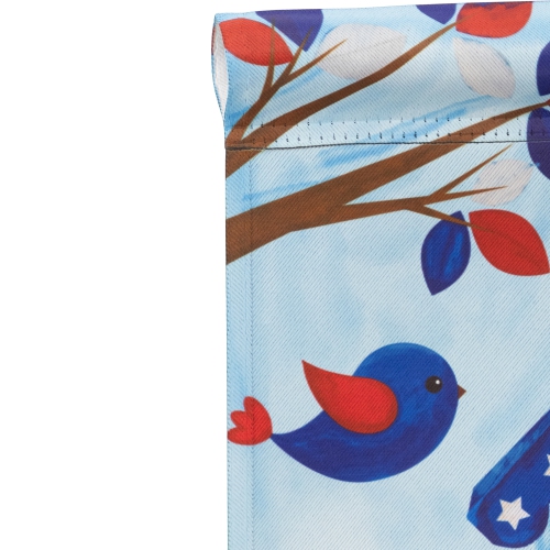 Patriotic Birdhouse "Welcome" Outdoor Garden Flag 18" x 12.5"