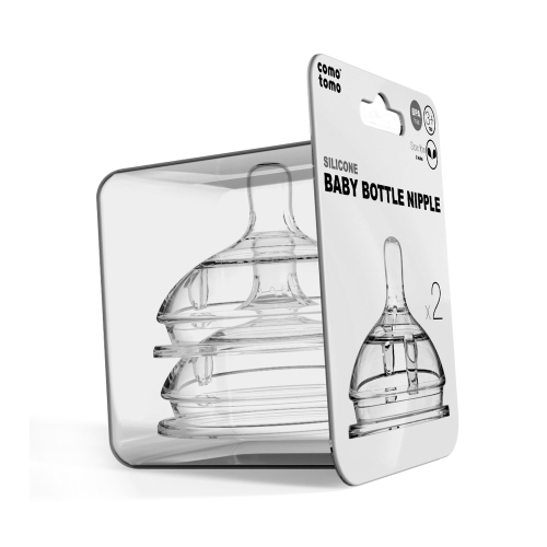 Comotomo Replacement Nipple for Baby Bottles - Slow Flow 0-3 Months