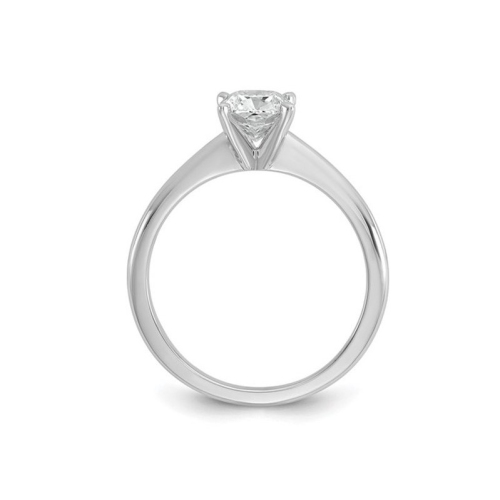 1.00 Carat IGI Certified Cushion-Cut Lab Grown Diamond Solitaire Engagement Ring in 14K White Gold