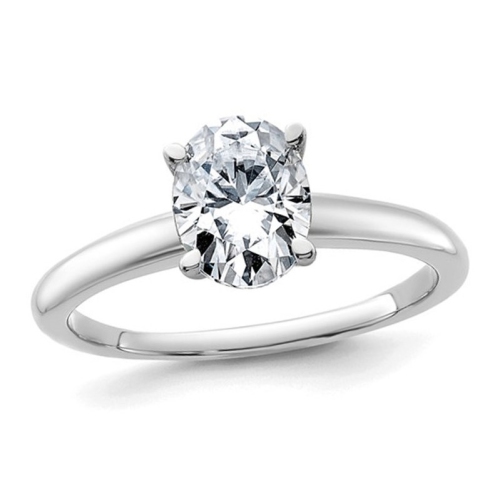 GEM AND HARMONY  1.20 Carat (Ctw Vs2, G-H) Certified Lab-Grown Diamond Solitaire Engagement Ring In 14K Gold In White
