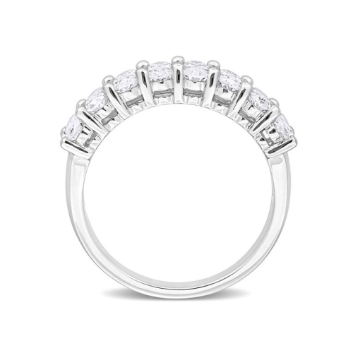 1.60 Carat Lab-Created Moissanite Anniversary Band Ring in Sterling Silver