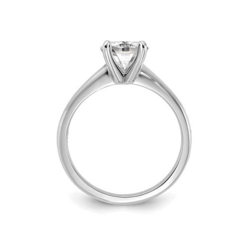 1.75 Carat Certified Cushion-Cut Lab Grown Diamond Solitaire Engagement Ring in 14K White Gold