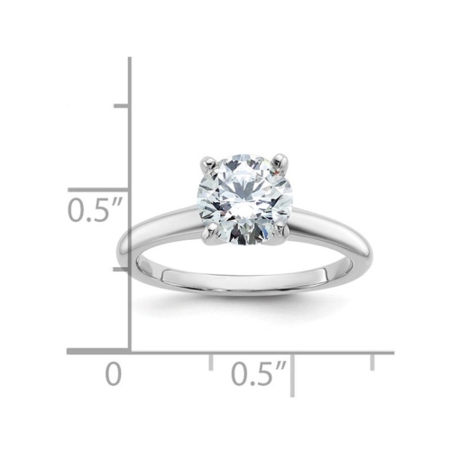 1.50 Carat IGI Certified Lab-Grown Diamond Solitaire Engagement Ring in 14K White Gold