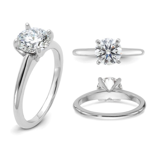1.50 Carat IGI Certified Lab-Grown Diamond Solitaire Engagement Ring in 14K White Gold