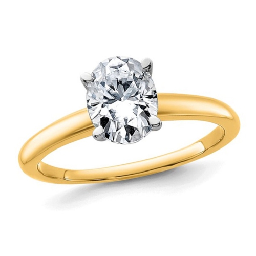 GEM AND HARMONY  1.20 Carat (Ctw Vs2, G-H) Certified Lab-Grown Diamond Solitaire Engagement Ring In 14K Gold In Yellow