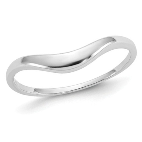 Anneau torsadé classique en or blanc 14K ct