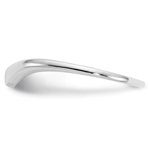 Anneau torsadé classique en or blanc 14K ct