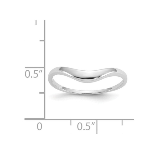 Anneau torsadé classique en or blanc 14K ct