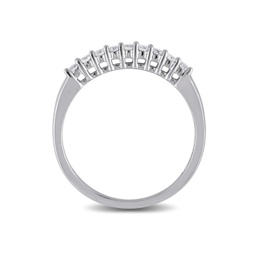 Bague d'anniversaire en or blanc 10K ct avec diamants 1/4 carat