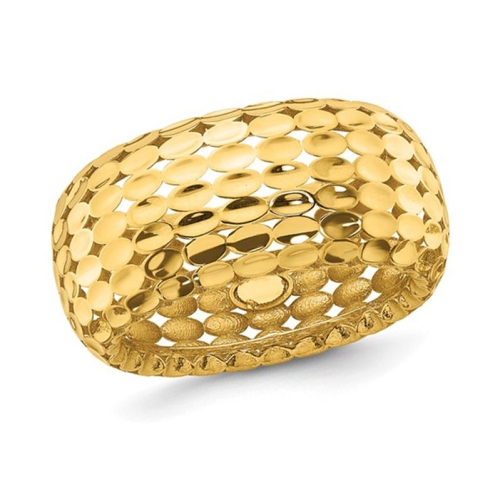 GEM AND HARMONY  14K Gold Polished Ring (Size 7) In Yellow