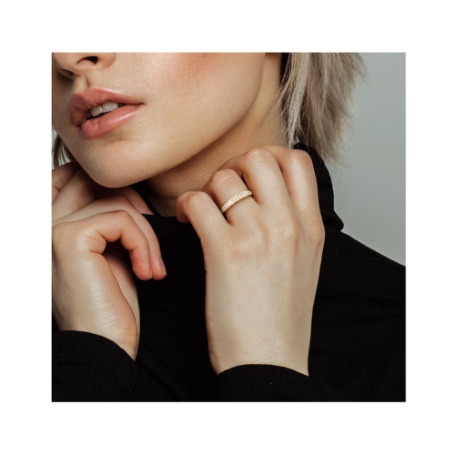 Bague en or jaune 10K ct avec coeur d'anniversaire en diamant 1/12&nbsp;carat