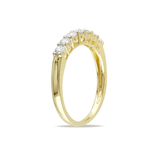 1/2 Carat Diamond Wedding Band Ring in 10K Yellow Gold