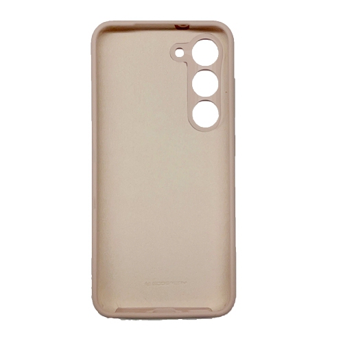 TopSave Goospery Liquid Silicone Gel Rubber Full Body Protection Cover Case For Samsung Galaxy S24 6.2", Pink Sand